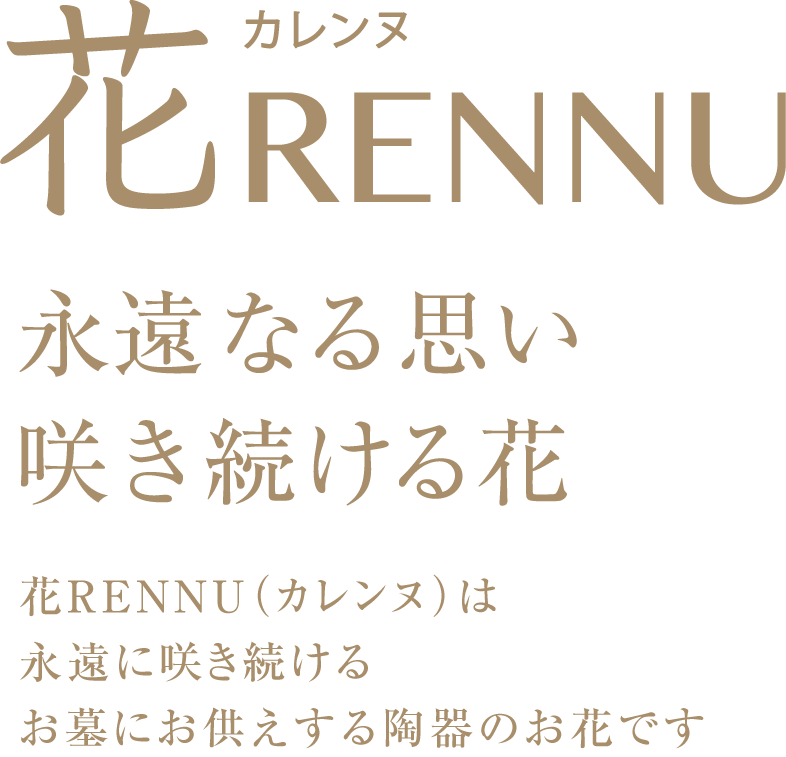 永遠なる思い咲き続ける花　花RENNU